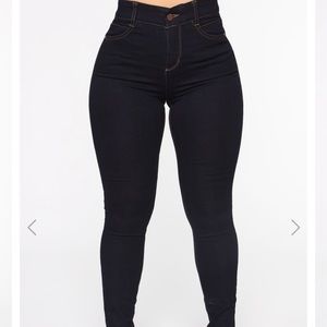 Fashion Nova dark denim jean